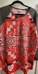 LLR 3xl Randy red bandana design